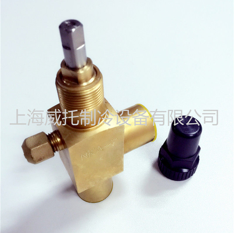 威托黄铜角阀NKA-7 7/8焊口截止阀强固关断阀配制冷配件