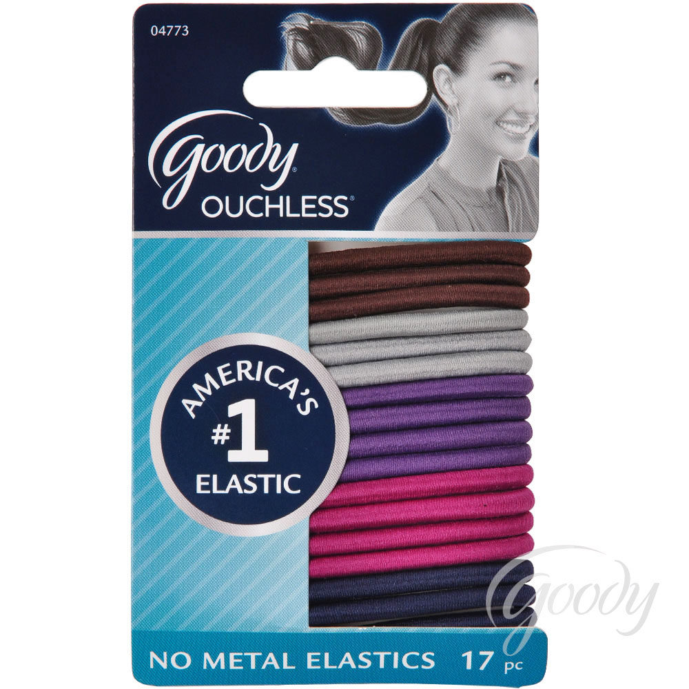 进口美国Goody歌妮发饰 发圈 Ouchless柔韧不伤发 皮筋发绳 17根