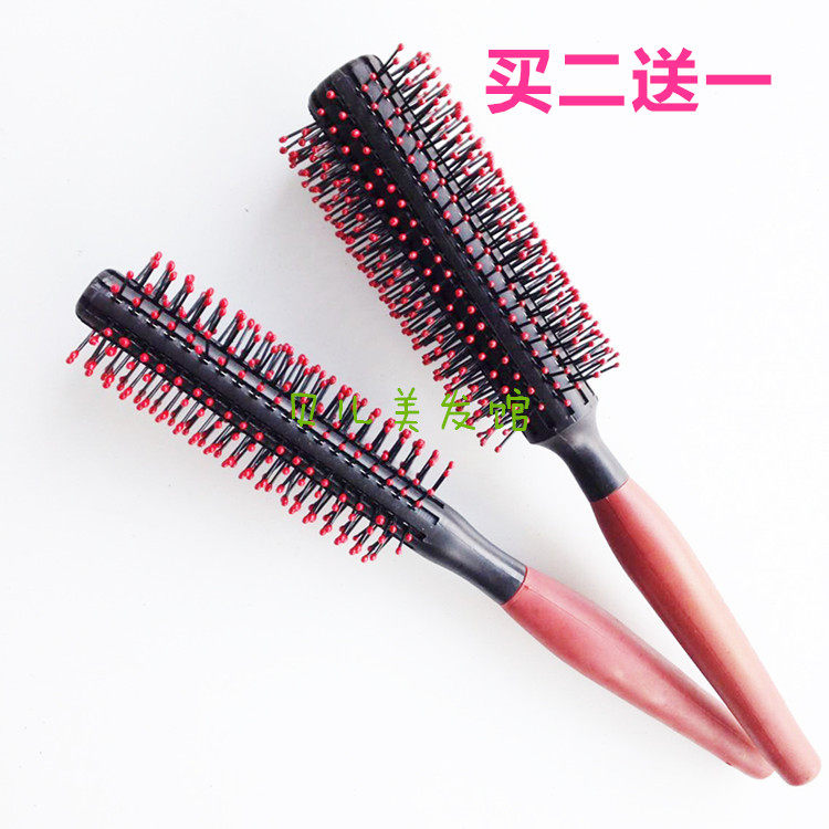 Big Wave Curly Comb Pear Blossom Head Round Comb Blow Straight Hair Styling Egg Roll Hair Bangs Cylinder Comb Special Offer