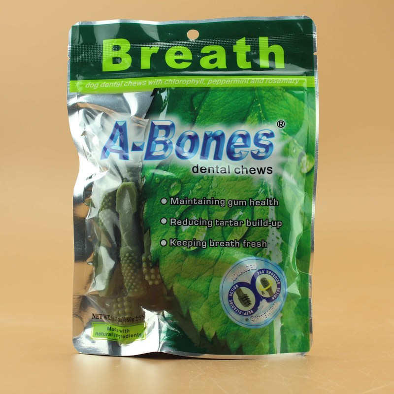 包邮狗狗磨牙棒 狗咬胶 泰迪磨牙棒幼犬A-BONES洁齿骨口臭S号20支
