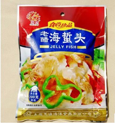 5 bags to get rich and old vinegar sea jellyfish for the first day fishing and sea jellyfish silk cold dish ready-to-eat jellyfish head 200g