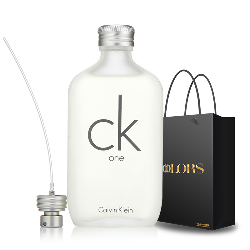 CK one中性白瓶淡香水持久花果香水清新男女香水生日节日礼品香水