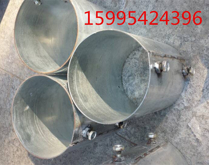 Galvanized steel pipe fitting DN100 sleeve pipe fitting thin wall steel