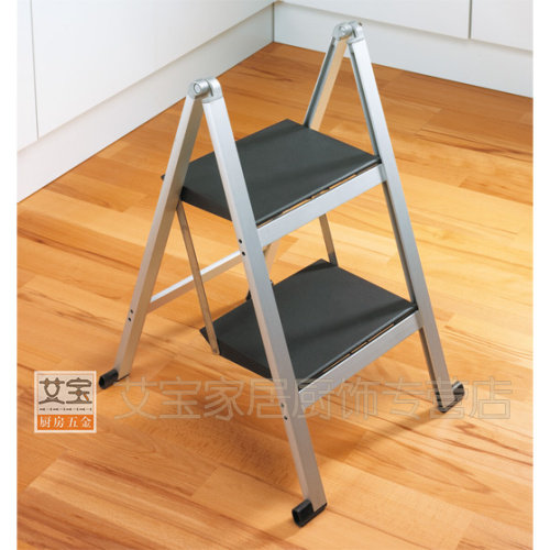 Swiss platinum lattice multifunctional fetch pedal double room accommodating ultra-thin ultra-bearing aluminium alloy folding ladder