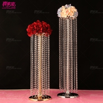 2017 new wedding decoration props Acrylic crystal beads curtain road guide decorative pendant welcome opening ornaments