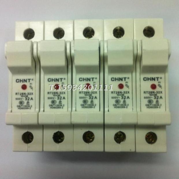 Fuse base cylindrical cap fuse holder RT28 (N) -32X 1P with lamp without melt core-Taobao