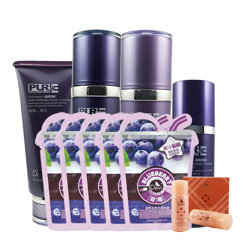 DEVI/黛妃化妆品 纯粹净白组合套装A 5件套 保湿补水