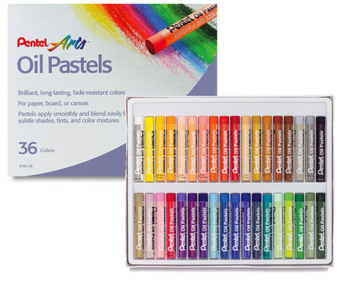 Pentel faction 36 color oil painting stick powder wax pen Oil Pastels PHN-36 safe without injury