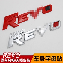 Suitable for Revo body modification letter stickers car body car logo brand car body character label Decoration