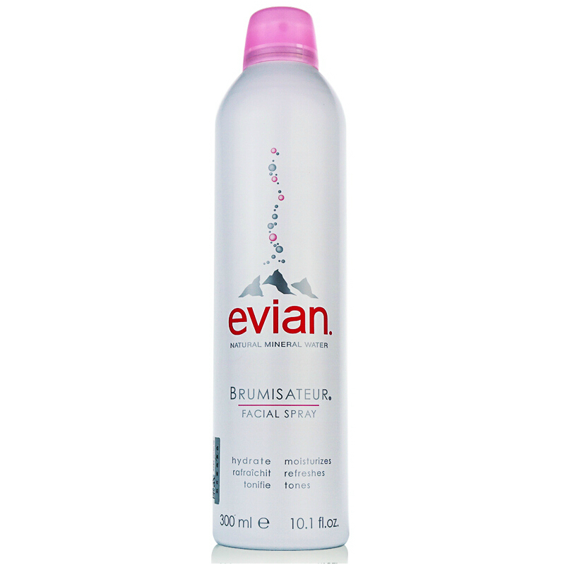 满99元包邮正品法国Evian矿泉水依云喷雾300ml 补水保湿爽肤