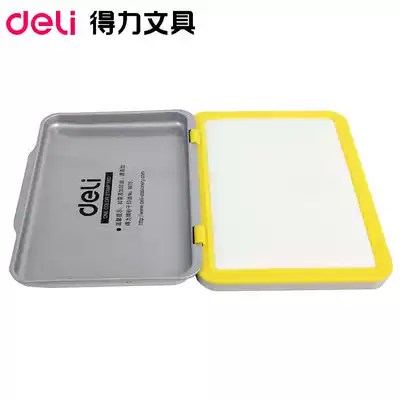 Deli second dry quick dry ink pad Blank ink pad Green black red yellow purple ink pad