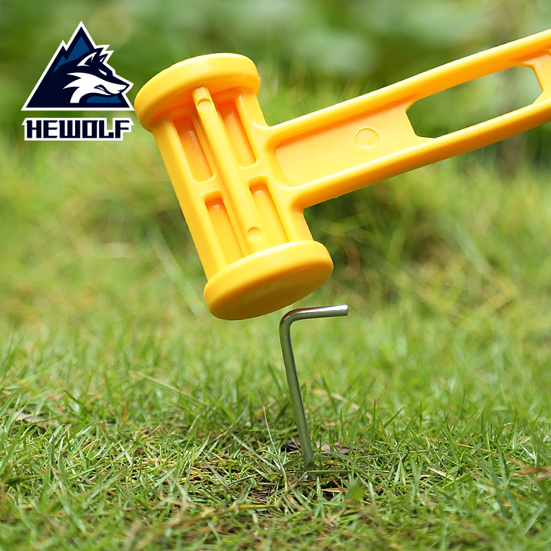 Male wolf outdoor camping tent nail plastic hammer nail hammer Engineering plastic hammer small hammer nail hammer