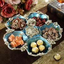 American fruit plate tea table ornaments set luxury creative high-end home decoration living room fruit plate European dried fruit plate