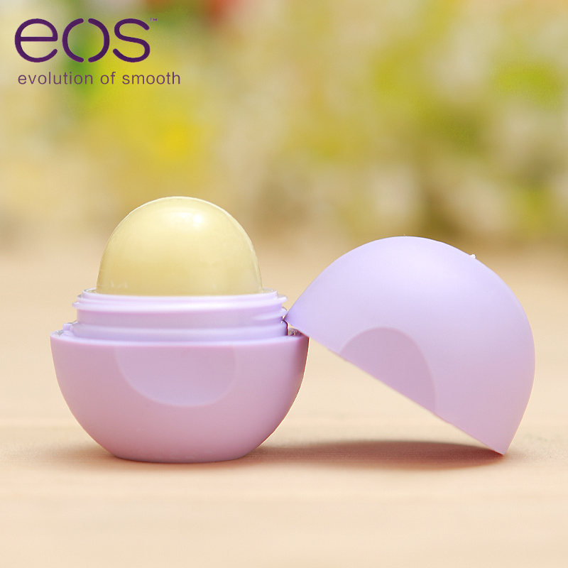 eos/伊欧诗唇膏迷情百香果滋润保湿无色润唇膏美国进口润唇球护唇