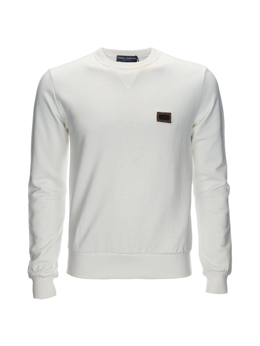 Dolce&Gabbana 白色饰Logo长袖卫衣