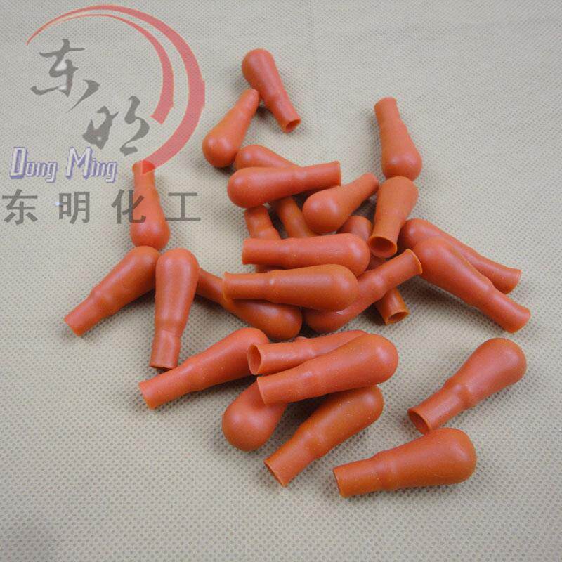 Quality red leather head latex head red rubber head latex cap drop bottle rubber head dropper assorted glass dropper glue