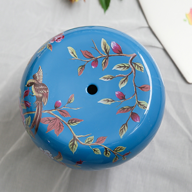 Jingdezhen ceramic who furnishing articles of the new Chinese style rural painting of flowers and cold pier embroidered pier who sitting room, bedroom decoration who in shoes