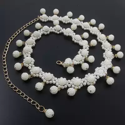 2020 new sexy belly dance waist belly dance practice uniforms waist belt pearl hanging plate tassel drill