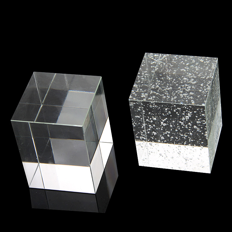 Crystal coffee table column Coffee table foot glass column Crystal column Bar box TV cabinet support column Spot