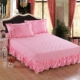 Bông satin jacquard giường bông váy một gia đình bốn doanh nghiệp giường phong cách châu Âu bedspread với phần kết hôn nguồn cung cấp lễ dày bông - Váy Petti