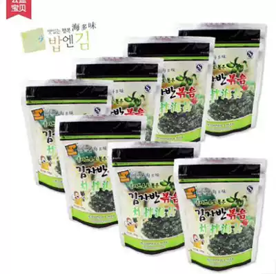 Korean fried mixed seaweed Sea multi-flavor fried mixed seaweed 70g*7 Bibimbap Onigiri seaweed Korean shredded seaweed