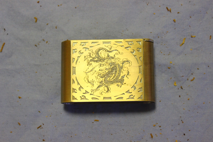 Hand - grade Tobacco - box Dry - cigarette box Pure copper mini - hand cigarette cartridge engraved dragon portable