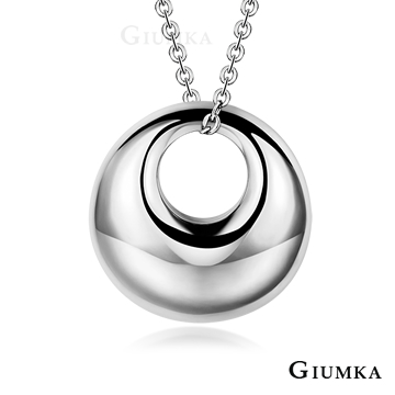 台湾官网直邮进口【GIUMKA】甜蜜时刻德国珠宝白钢项炼 银色款