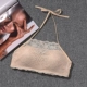 Cô gái da đen sling đồ lót thể thao đồ lót gợi cảm làm đẹp trở lại ống top ngực pad mà không có viền ngực áo ngực