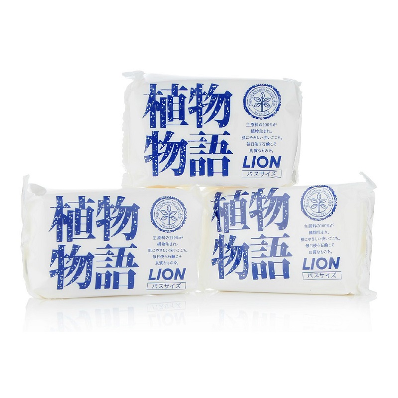 LION日本进口狮王植物物语美容香皂 百花香型140g*3块保湿柔滑润