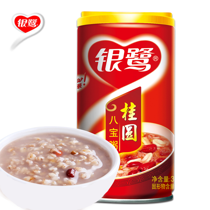 【天猫超市】银鹭 桂圆八宝粥360g 速食粥 休闲零食 营养