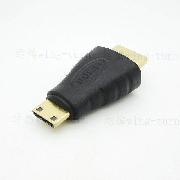 HDMI rotates Mini hdmi rotation joint A type rotated D type public Mini interface conversion