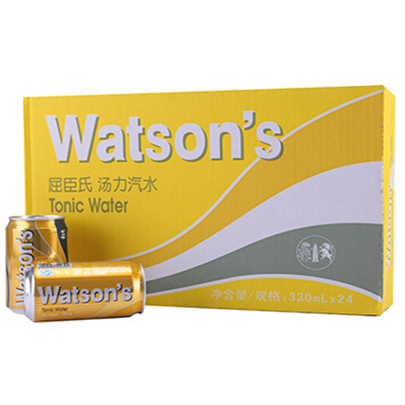 【天猫超市】Watsons/屈臣氏 汤力水易拉罐330ml/整箱 鸡尾酒配料
