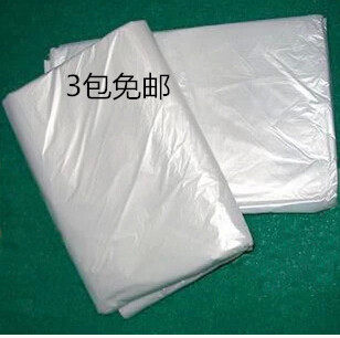 Thickened 90cmX1 meter and 100cmX120cm white black garbage bag Large flat pocket classification packing bag