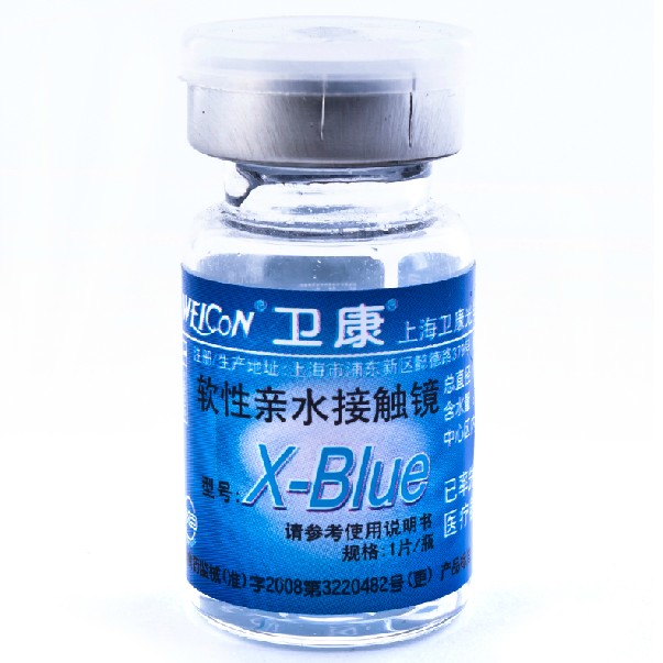 卫康隐形近视眼镜年抛1片装透明高度数无色高清晰超薄高透氧保湿