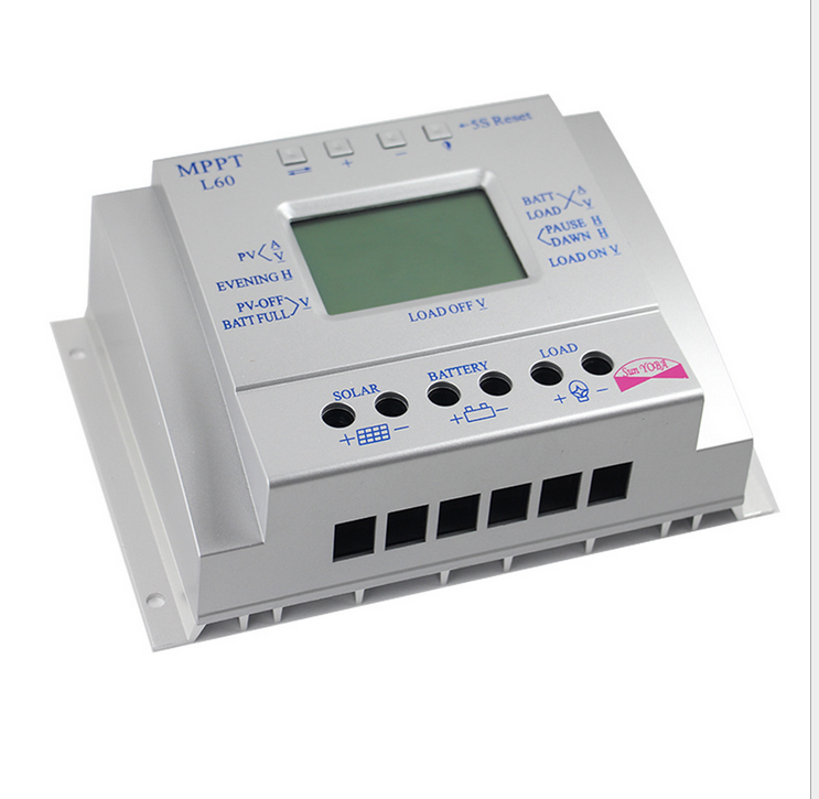 L60 Voltage Current Display Solar Controller 12V24V60A Solar charge and discharge controller
