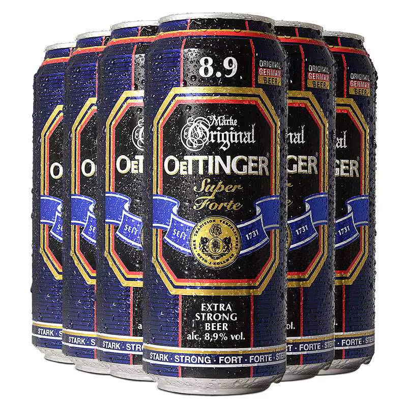 【苏宁易购】德国啤酒 进口啤酒 奥丁格8.9度啤酒500ML*6连包