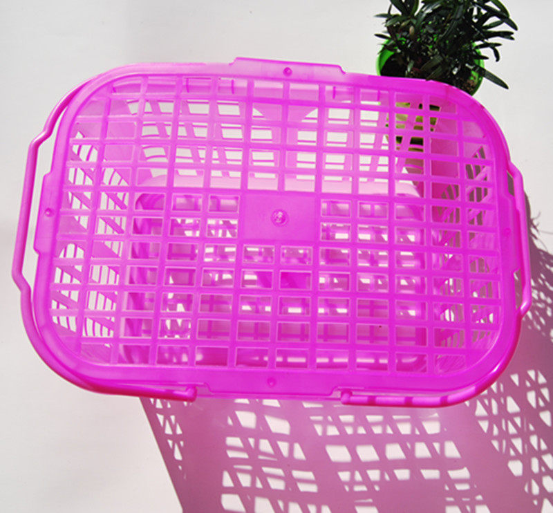 Wholesale 10 catty of clinker fruit plucking Yang Mei Strawberry Orange Square Hand Basket Rose red extraction Basket Grape Blue