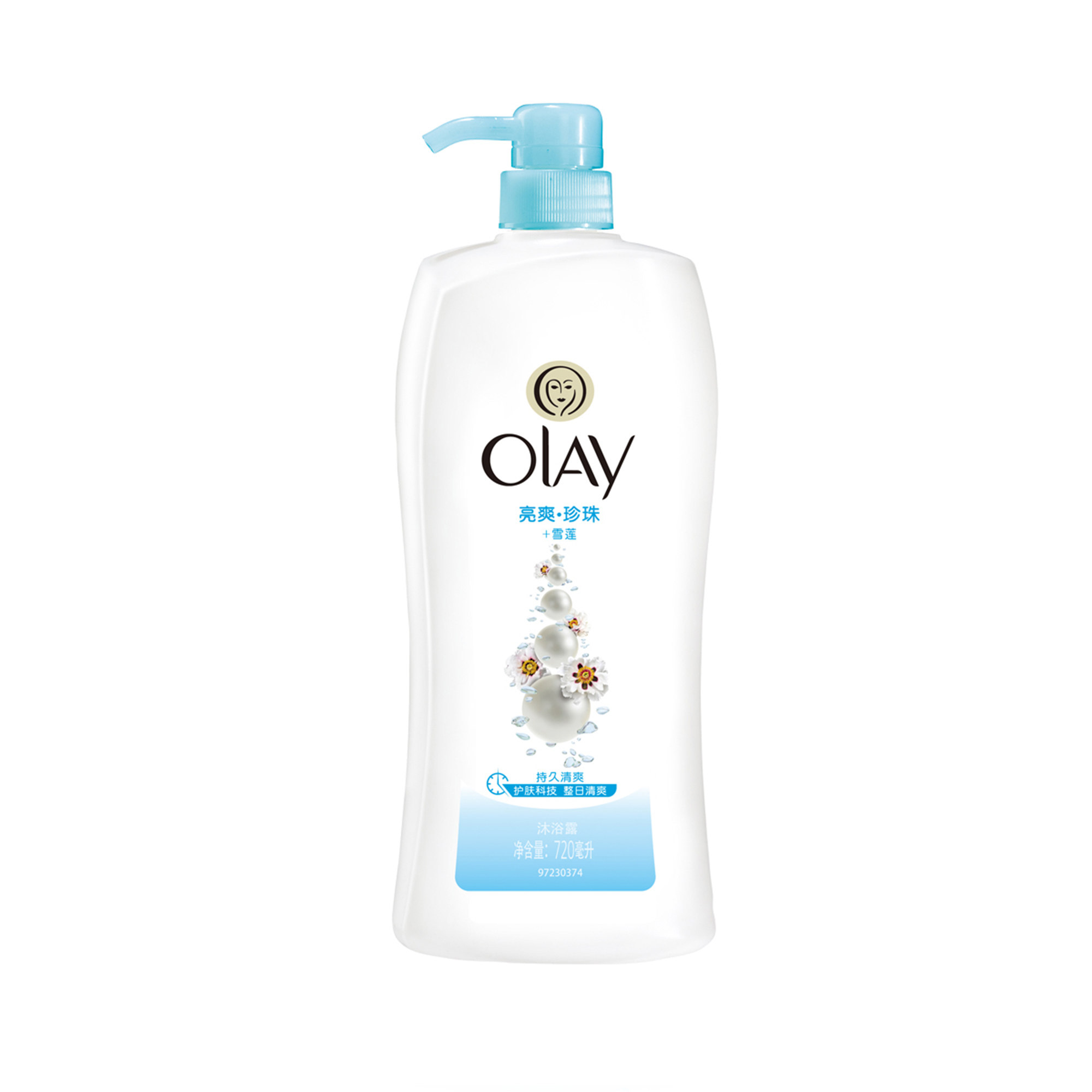 【天猫超市】OLAY玉兰油沐浴露亮爽珍珠雪莲保湿沐浴乳720ml