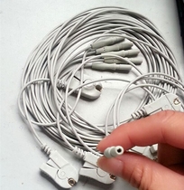 Brain electrode line Jack type clip clip Silver electrode cap electrode line R type Brain electrode line Ear clip type