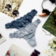 Đồ lót nữ gợi cảm Châu Âu và Mỹ lãng mạn thêu rỗng bên gợi cảm với quần short nữ eo thấp nóng bỏng đồ lót dễ thương Vòng eo thấp