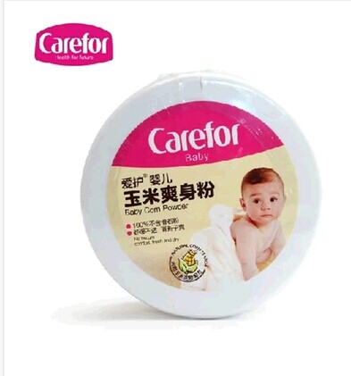 包邮 爱护婴儿玉米爽身粉140g100%不含滑石粉内有粉扑 CFB268