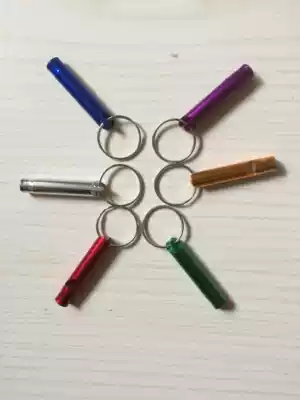 Aluminum alloy fire fighting survival whistle outdoor field emergency survival whistle fire alarm whistle