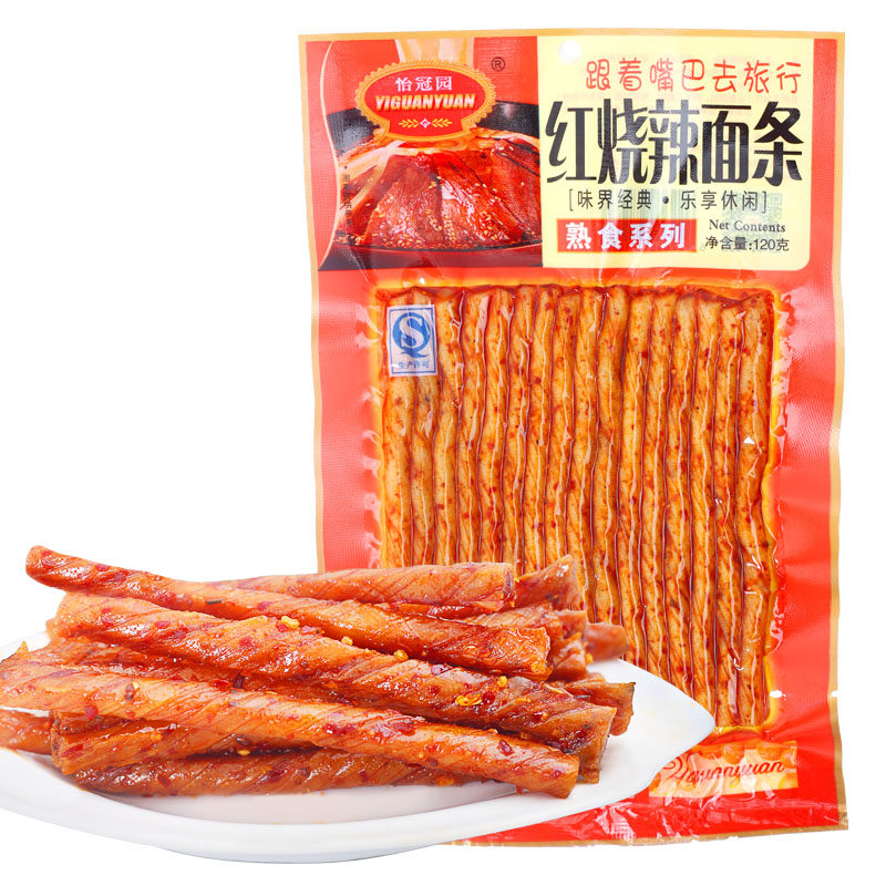 【天猫超市】怡冠园 红烧辣面条120g 辣条 麻辣零食