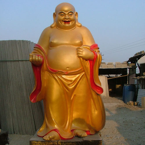 Supply large Buddha statue sculpture simulation Buddha statue sculpture glass steel landscape creative figure sculpture