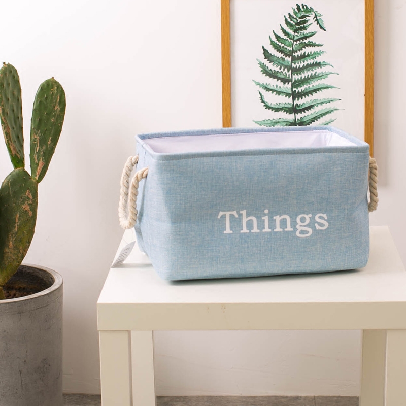 zakka retro cloth art cotton hemp bunk mouth containing basket debris box snacks toy lingerie socks storage dirty clothes basket