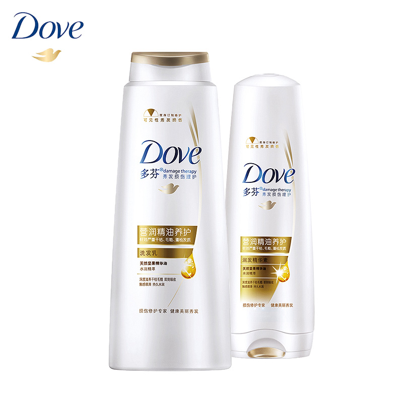 Dove多芬 营润菁油养护洗发水375ml +润发精华素375ml洗护套装