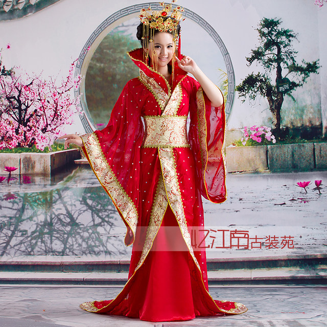 Recalling the Ancient Costumes of Jiangnan, Tang Costumes, Han Costumes, Trailing Tail Imperial Concubine Costumes, Fairy Costumes, Princess Performance Costumes, Bridal Costumes