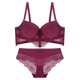 Peach Box Sexy Lace Gathering Ladies Set Set Red Rinse Set Thoải mái Bra Set đồ bơi đẹp Bộ đồ lót