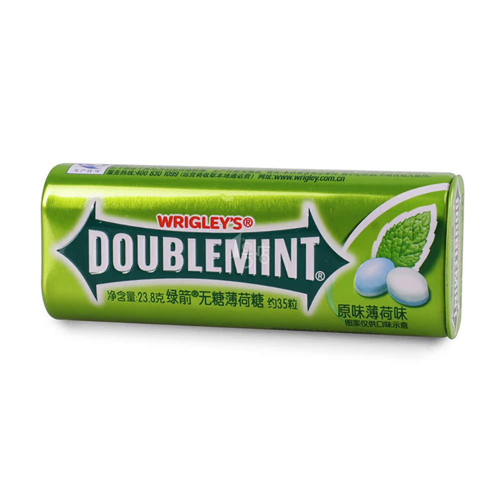 绿箭无糖薄荷糖原味 铁罐装23.8g 新老包装随机发货