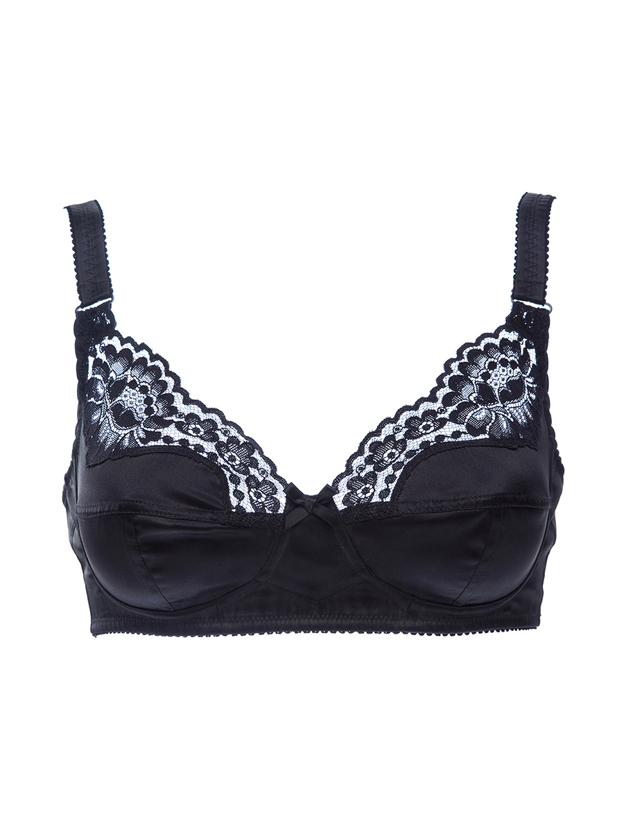 Dolce&Gabbana 藏青色蕾丝钩花全罩杯薄款文胸